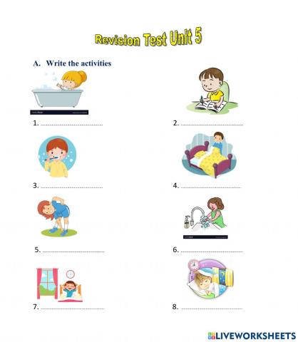 Unit 5 Grade 4 Revision