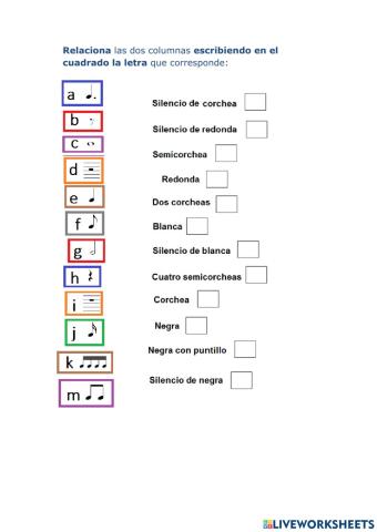 Reconocer figuras y silencios
