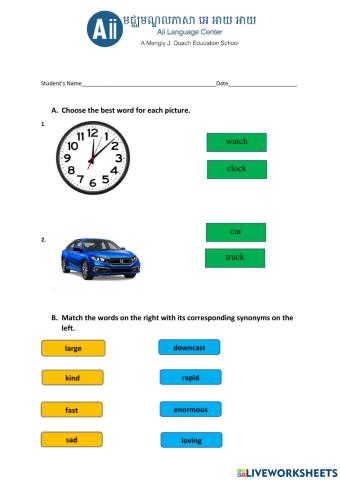 Sample Worksheet