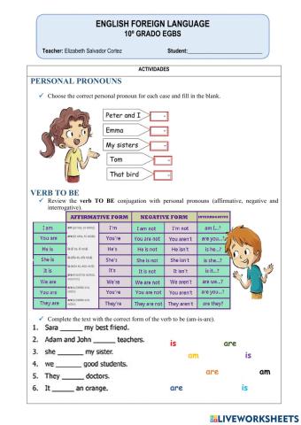 Personal Pronouns