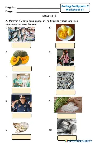 Araling Panlipunan - Likas na Yaman