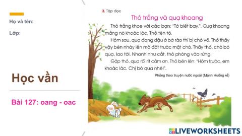 Học vần bài 127