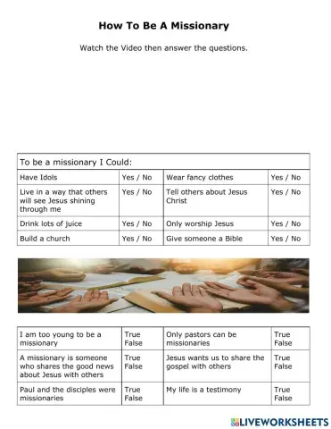 Missionary for Jesus