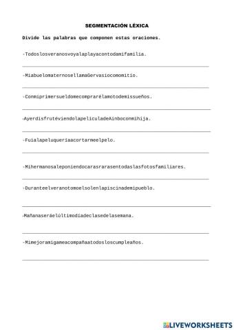 Segmentación léxica