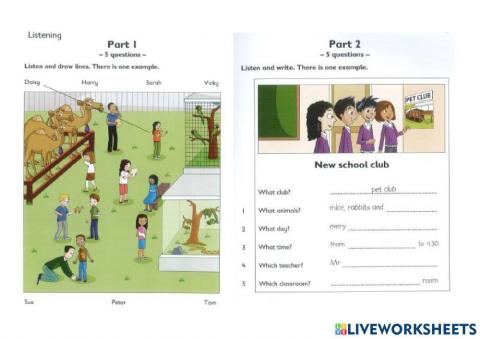 Flyer Listening Cambridge