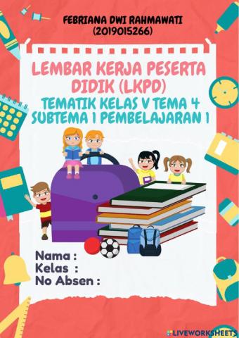 LKPD BAHASA INDONESIA PANTUN KD.3.6 dan 4.6