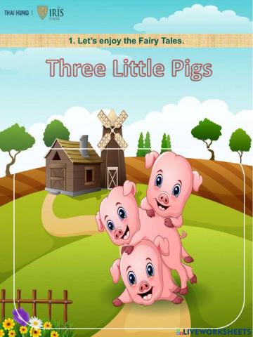 Moon-Worksheet about Three Little Pigs