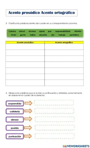 ACENTO ORTOGRAFICO Y PROSÓDICO