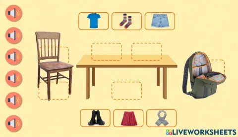 Prepositions and clothes