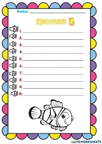 Dictaado de palabras con R y RR