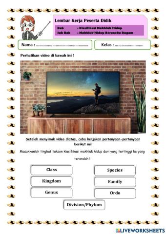 Klasifikasi Makhluk Hidup