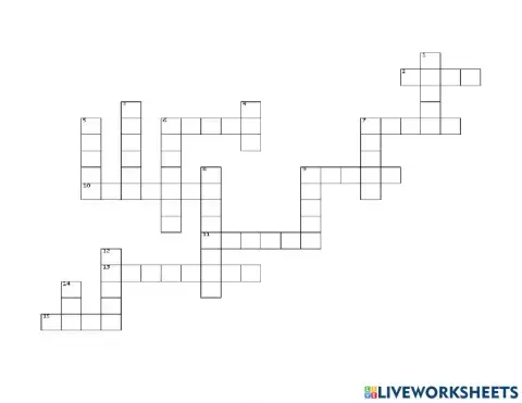 Crossword Puzzle worksheet