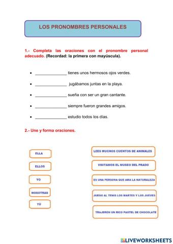 Los pronombres personales