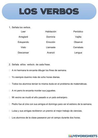 Los Verbos