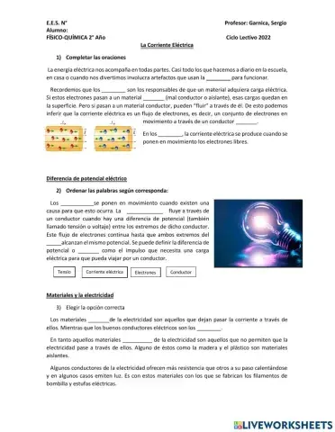 Corriente eléctrica