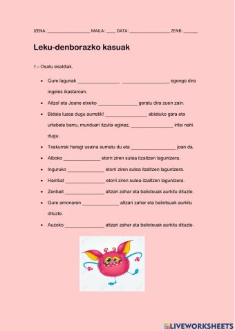 Leku-denborazko kasuak