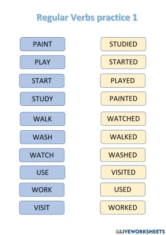 Past Regular Verbs 3