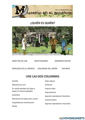 Misterio en el botánico