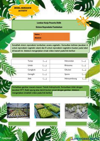 LKPD Research Activity - Konservasi dan Pemuliaan Tanaman
