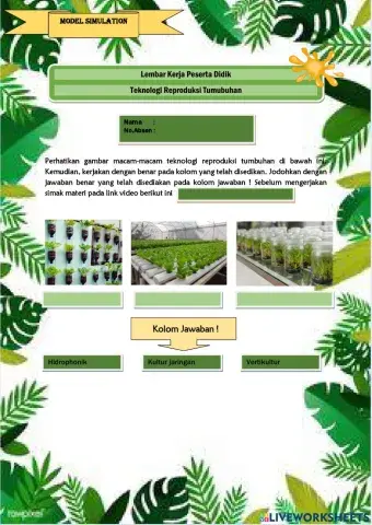 LKPD Simulation - Konservasi dan Pemuliaan Tanaman