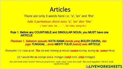 Articles - Rule1 (Panduan 1)