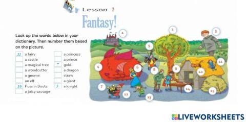 Vocabulary fantasy