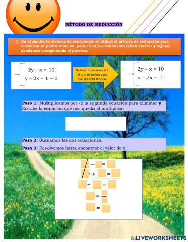 Sistema de ecuaciones 2x2