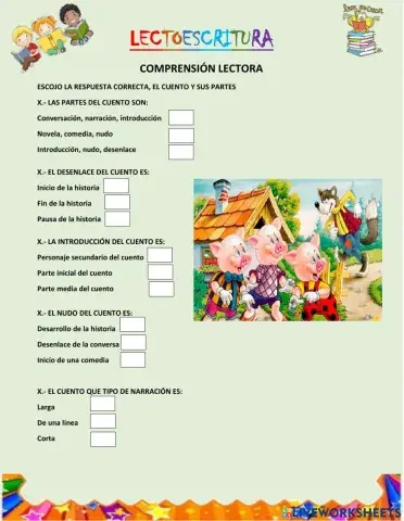 El cuento y sus partes