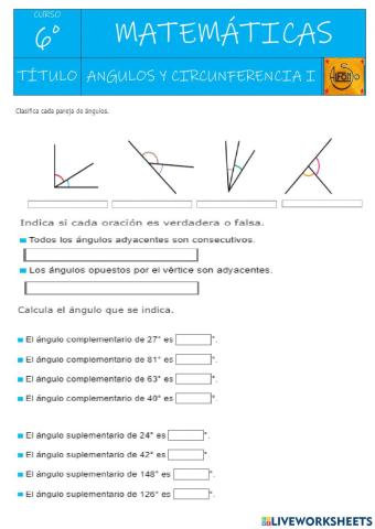 Ángulos y circunferencias