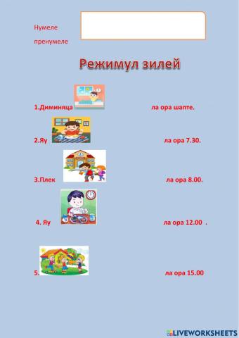 Режимул зилей