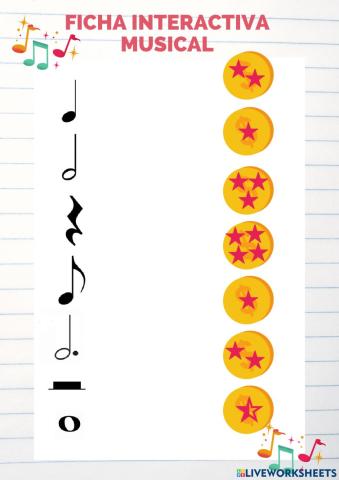 FICHA INTERACTIVA MUSICAL LIVEWORKSHEETS