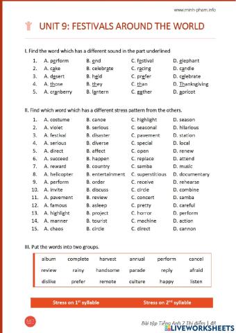 Festivals around the world