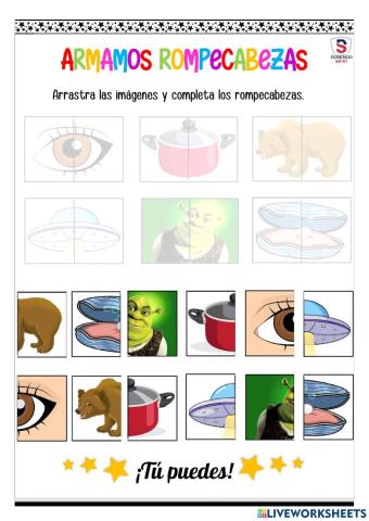 Rompecabezas de la vocal o