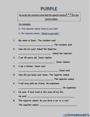 PURPLE - Environmental Issue - Quotation Marks