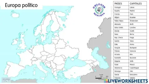 Países y Capitales de Europa