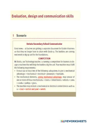 Scenairo mechanism Design