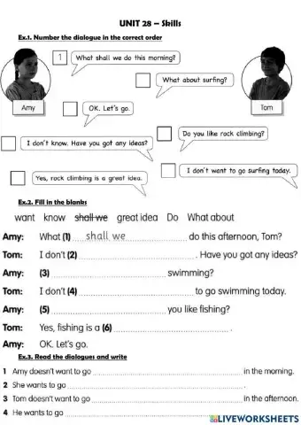 Unit 28 - Skills (shall)