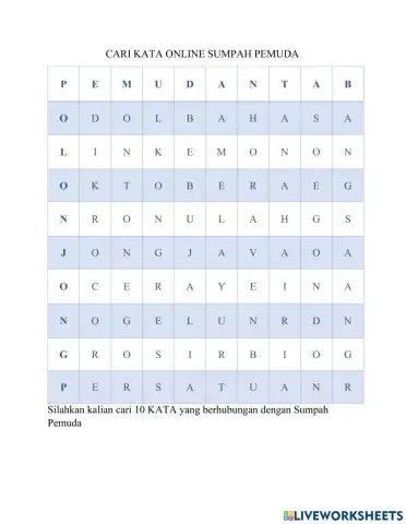 Cari kata online sumpah pemuda