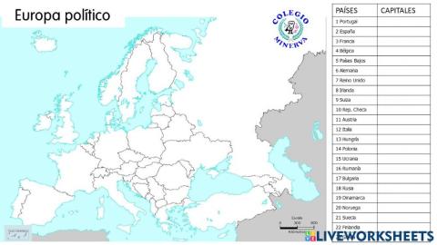 Europa Política (Capitales)