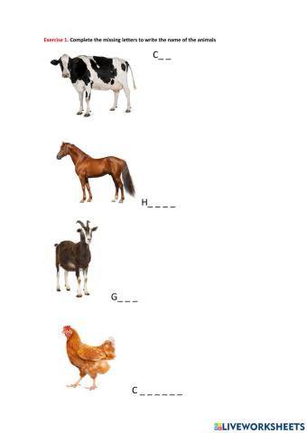 Farm animals 1