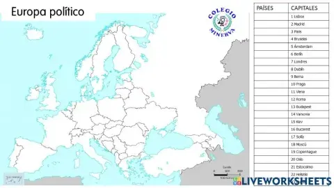 Europa Política (Capitales)