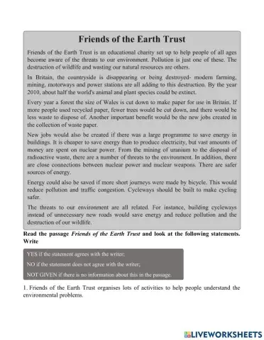 Friends of the Earth Trust - Basic Reading page 18