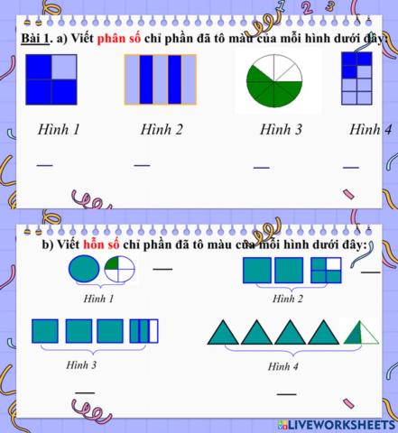 ÔN TẬP PHÂN SỐ - Bài 1