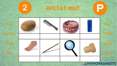 Dictat mut p  inicial