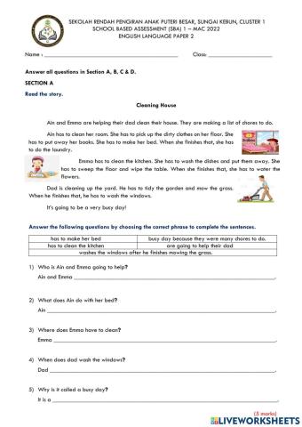 Year 4 SBA 1 (March 2022)