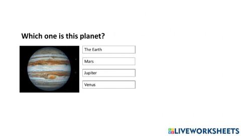Activity 3:Select the planet