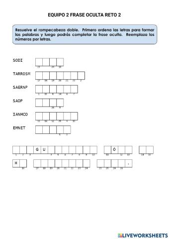 Frase Oculta Equipo 2