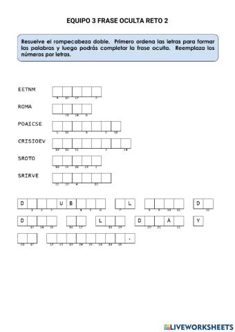 Frase Oculta Equipo 3