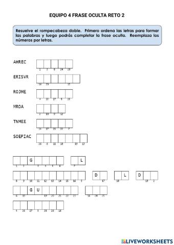 Frase oculta Equipo 4