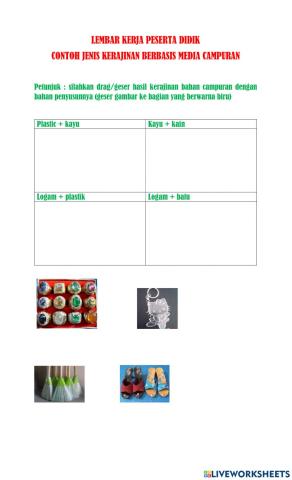 Lpkd kerajinan bahan campuran